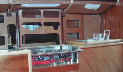 Námořní plachetnice s podvozkem