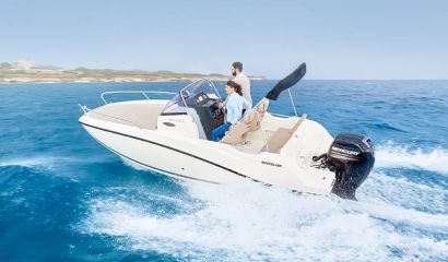 QUICKSILVER Activ 605 SUNDECK + MERCURY F 115